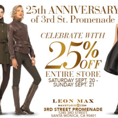 Bargain Alert: Maxstudio Sale: 25% off Entire Santa Monica Store 9/20-9/21 Only!