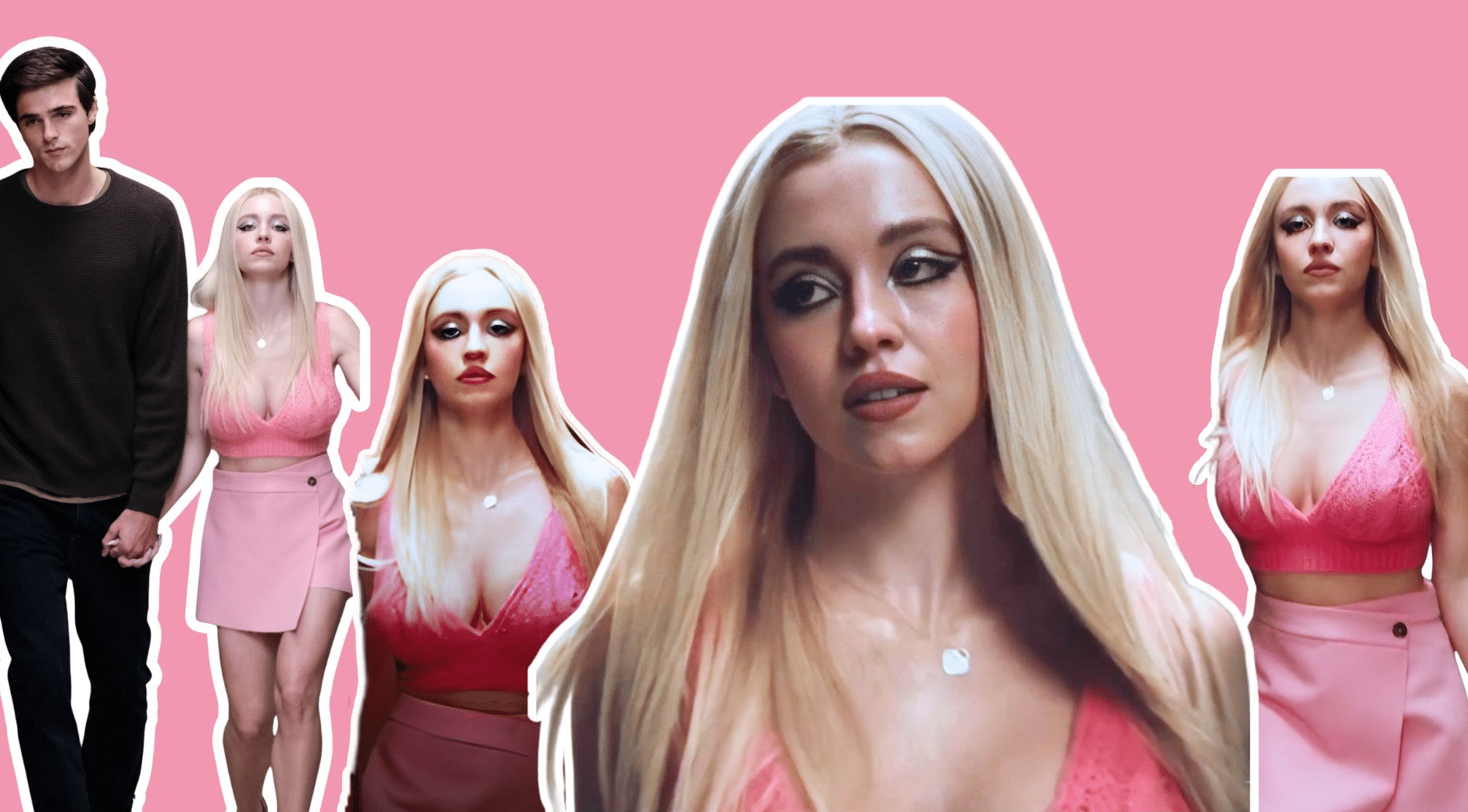 Pink Crochet Halter Top and Wrap Skirt