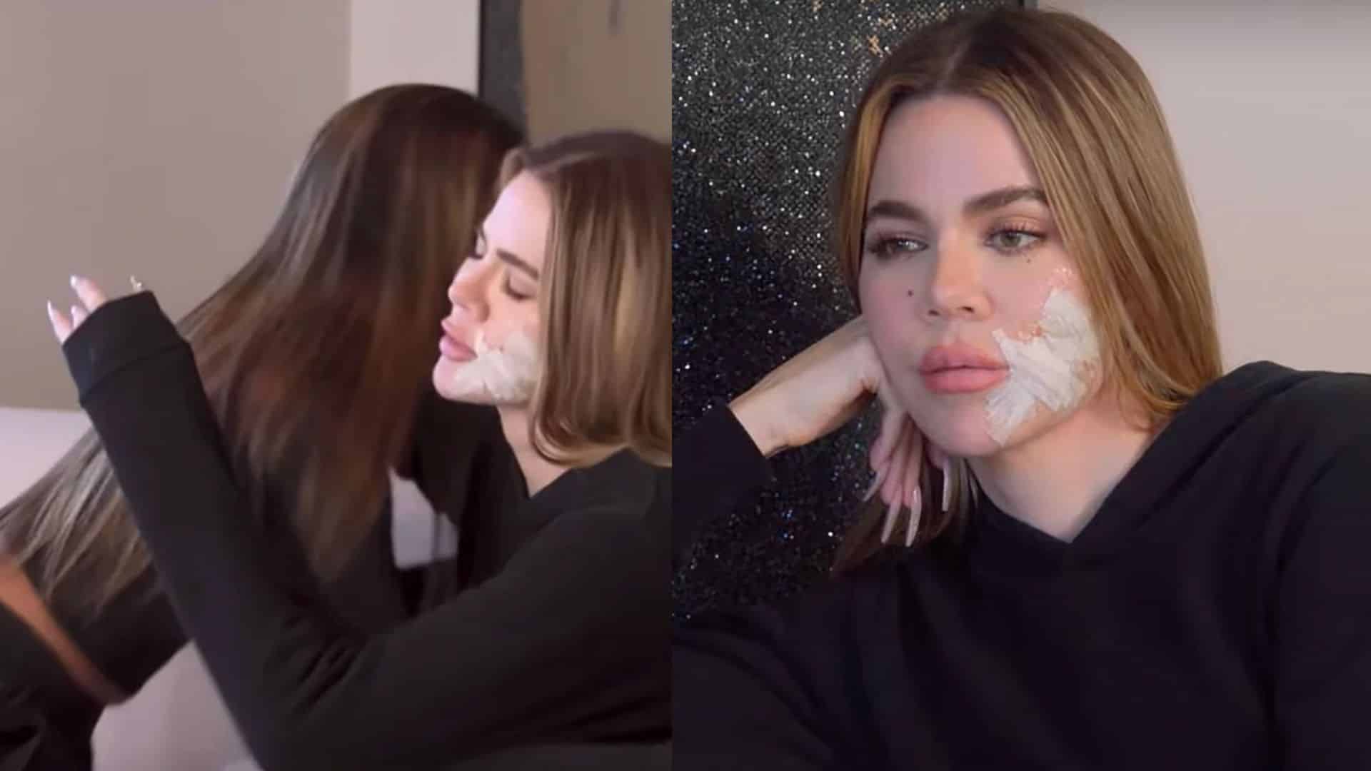 khloe kardashian face tumor recovery