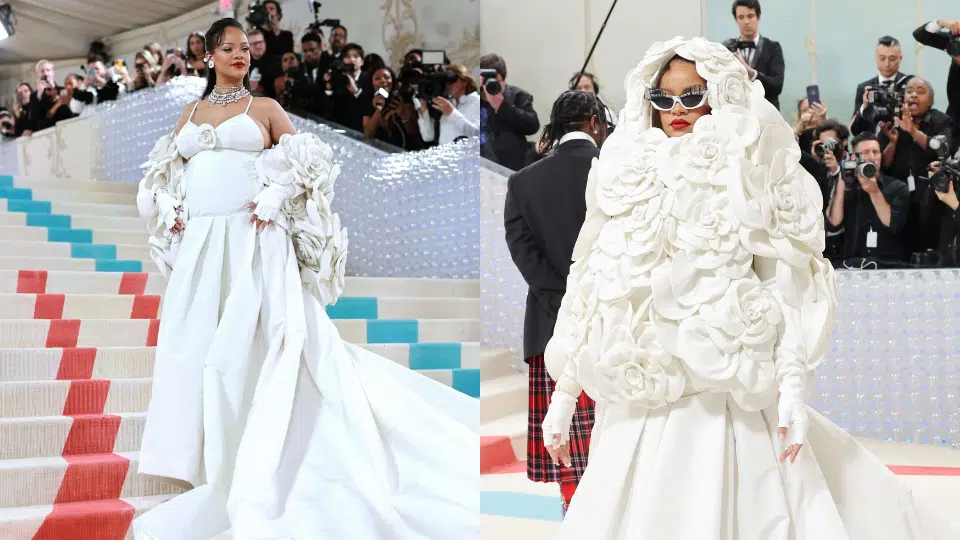 rihannas maternity look