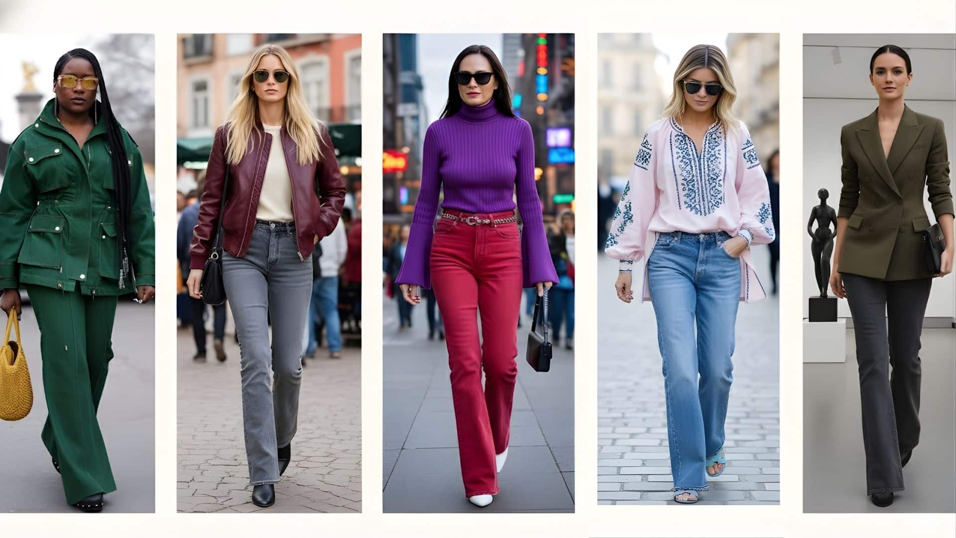 what to wear with flare jeans
