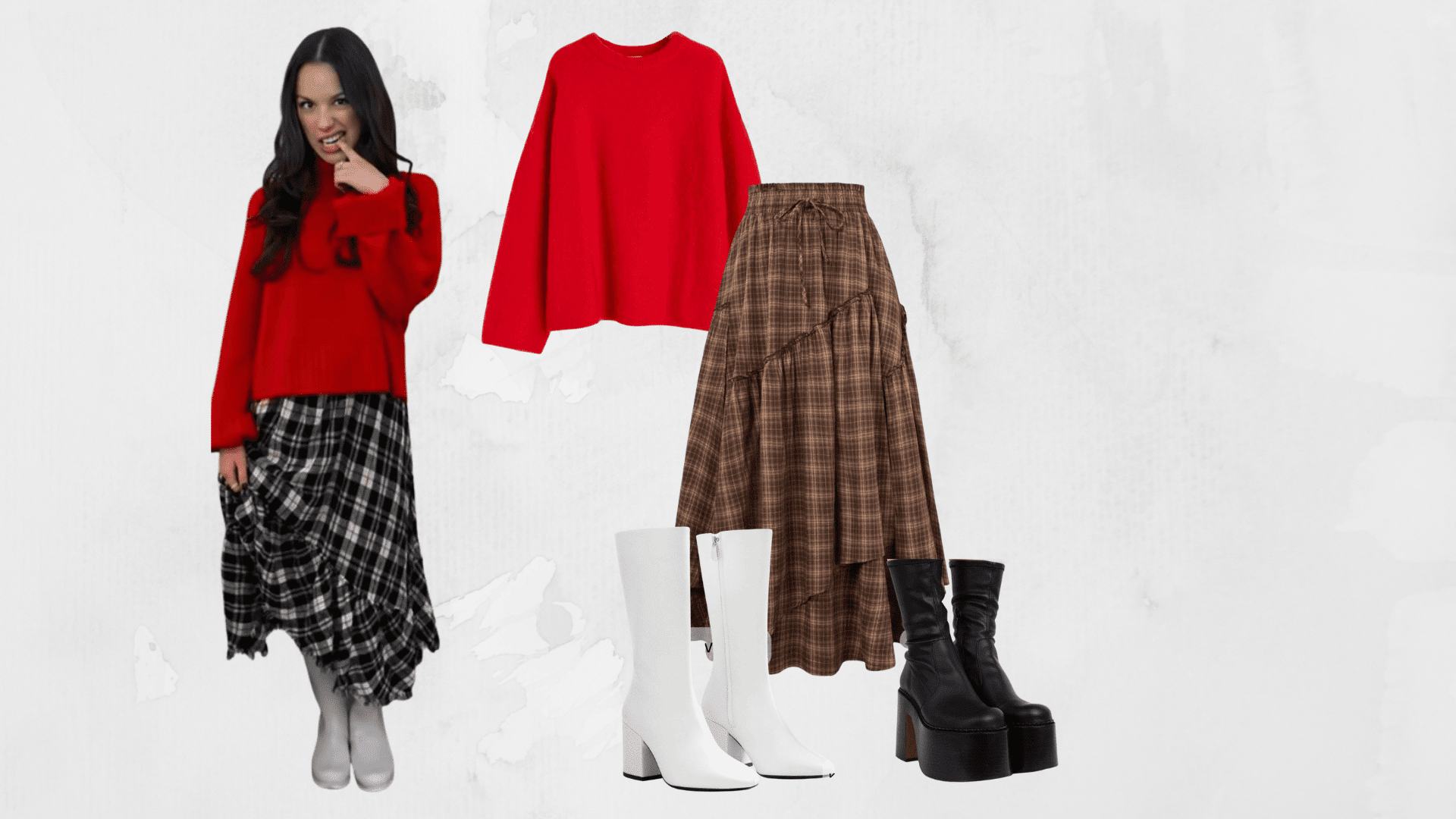 Pullover Skirt & Boots