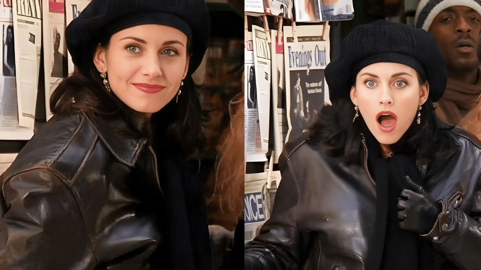 black leather jacket black beanie gloves