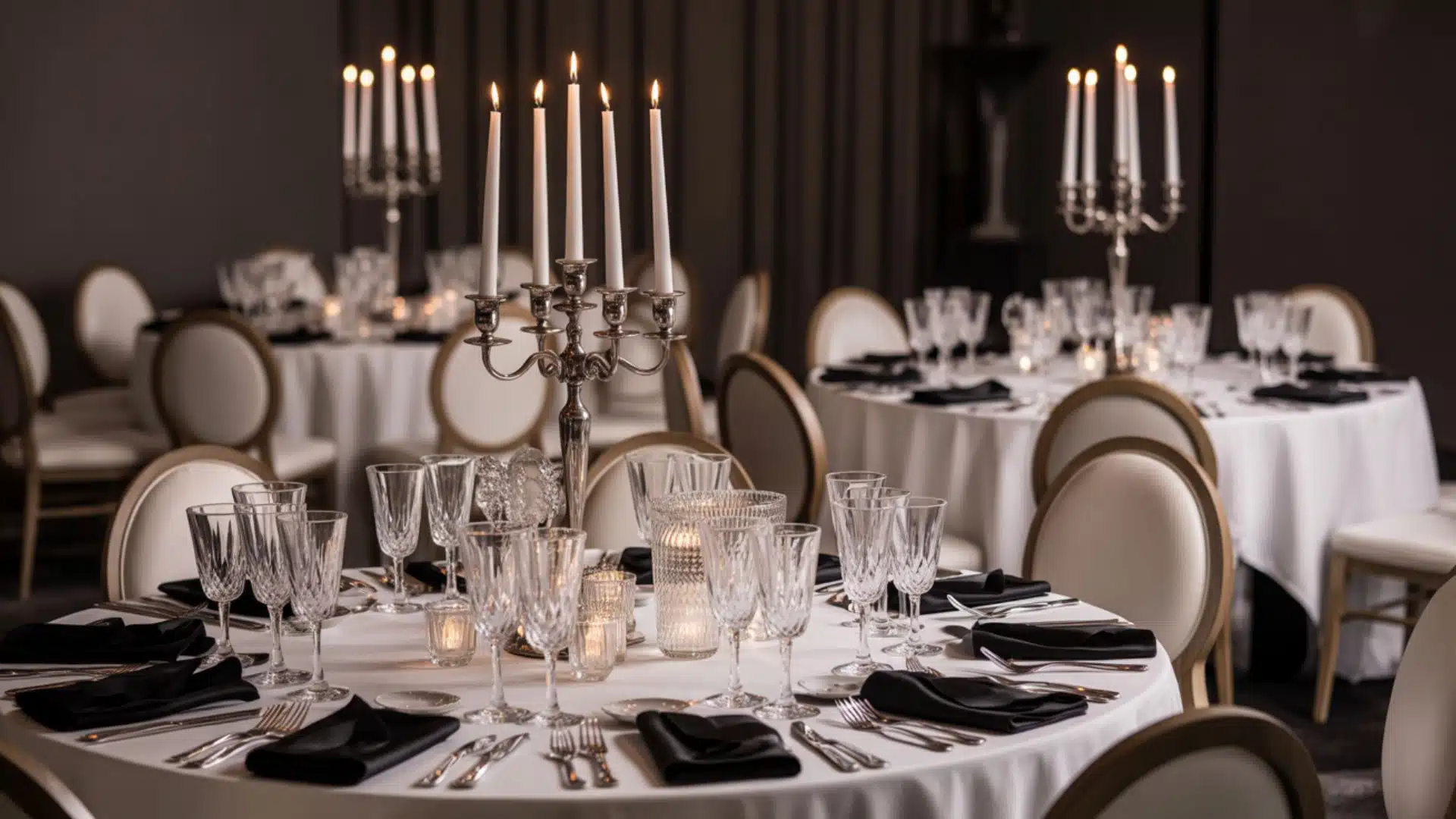 black tie party theme