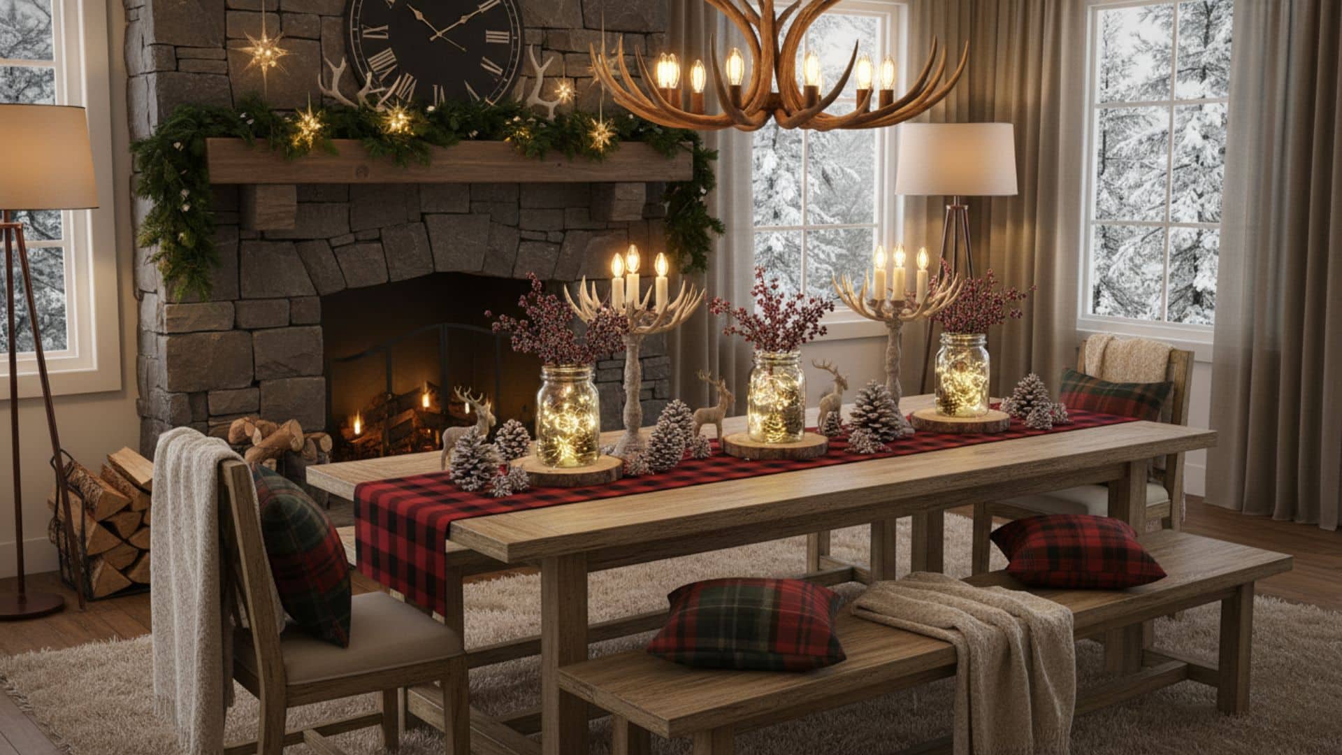 cabin chic outdoor party theme