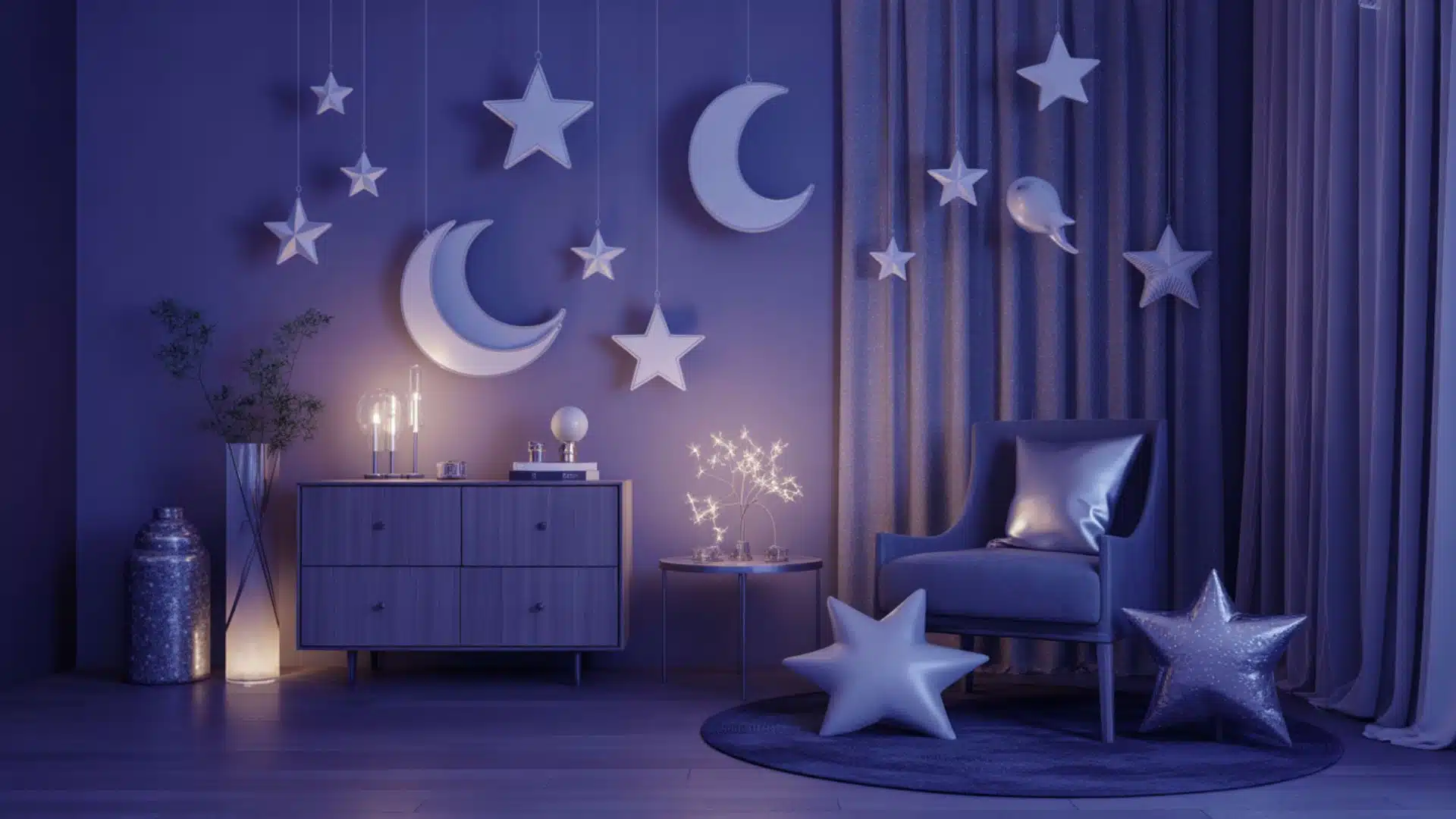 celestial moon stars party theme