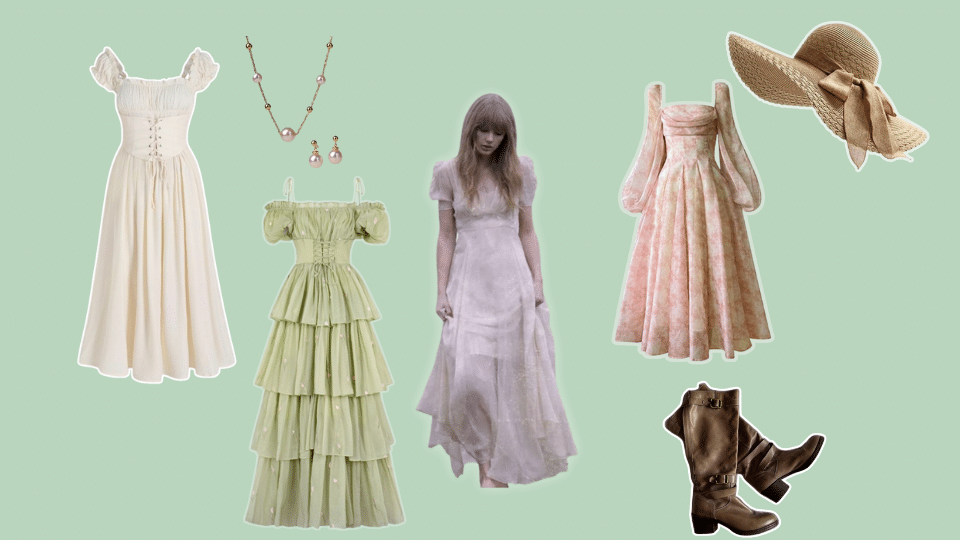 cottagecore dress ensemble