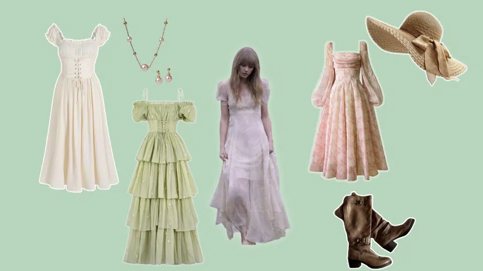 cottagecore dress ensemble