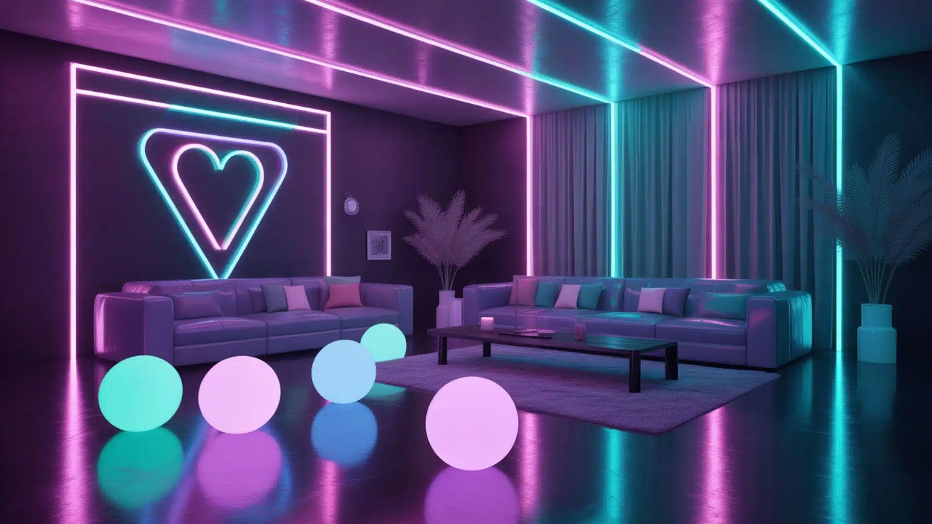 neon glow party theme