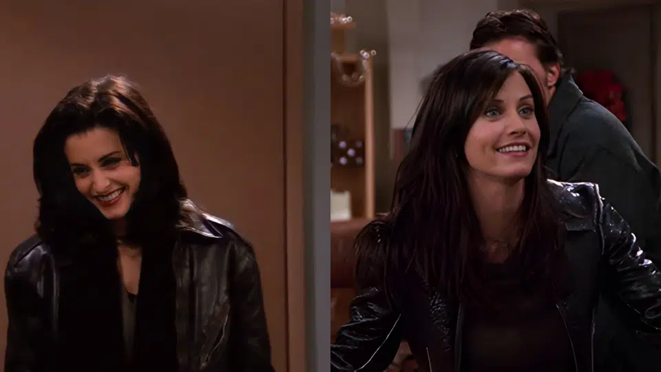 oversized leather jacket monochrome base