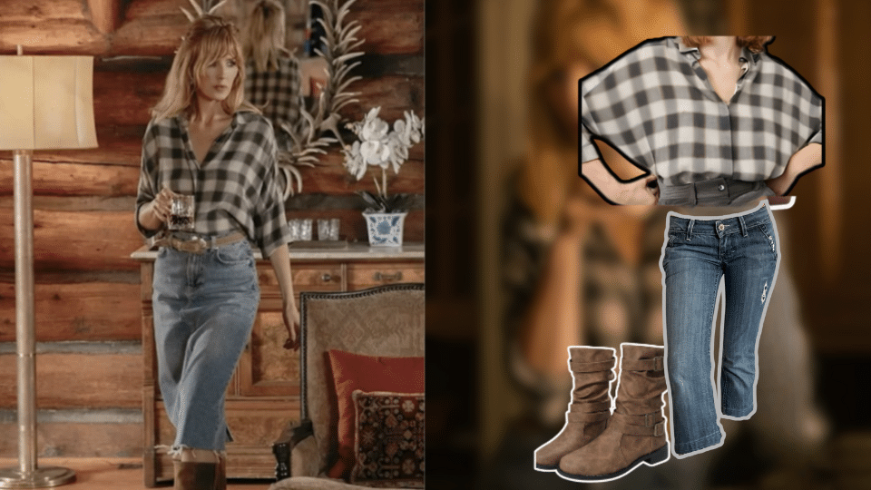 oversized plaid shirt fitted bottoms