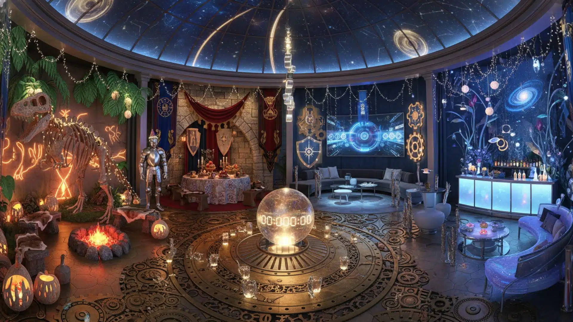 time travel party theme