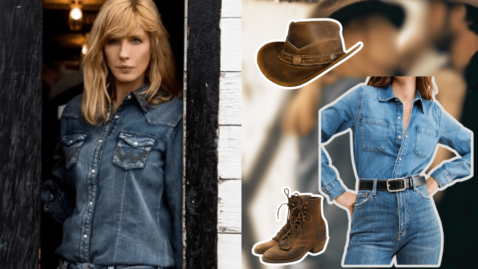 turquoise denim combo