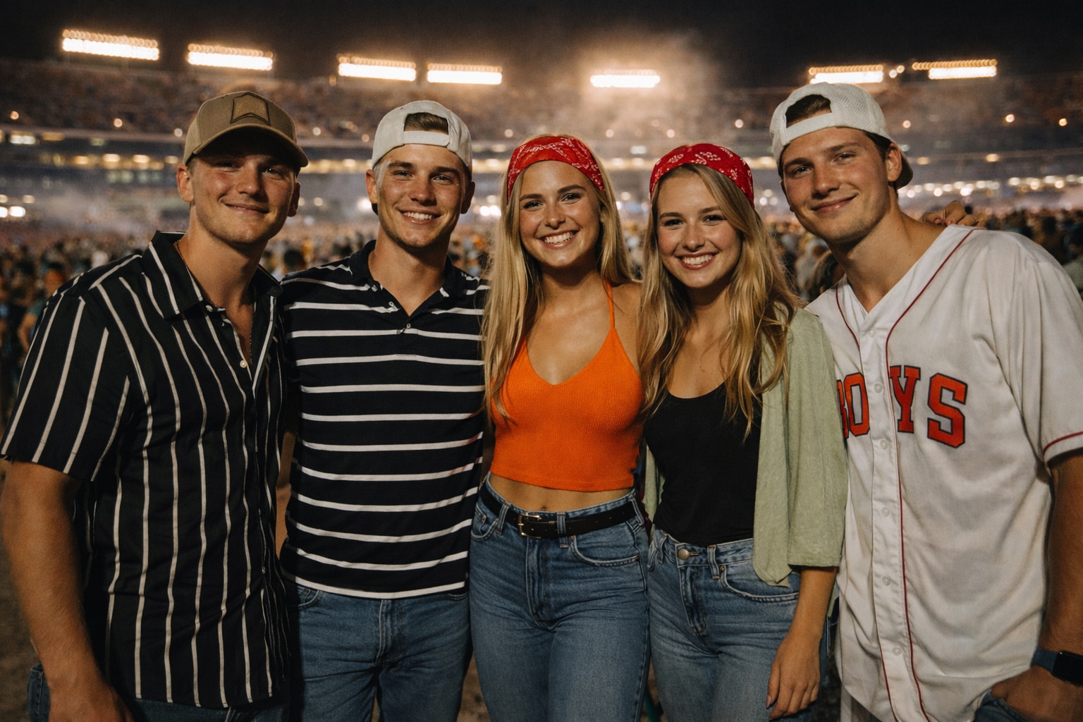 Outdoor night concerts