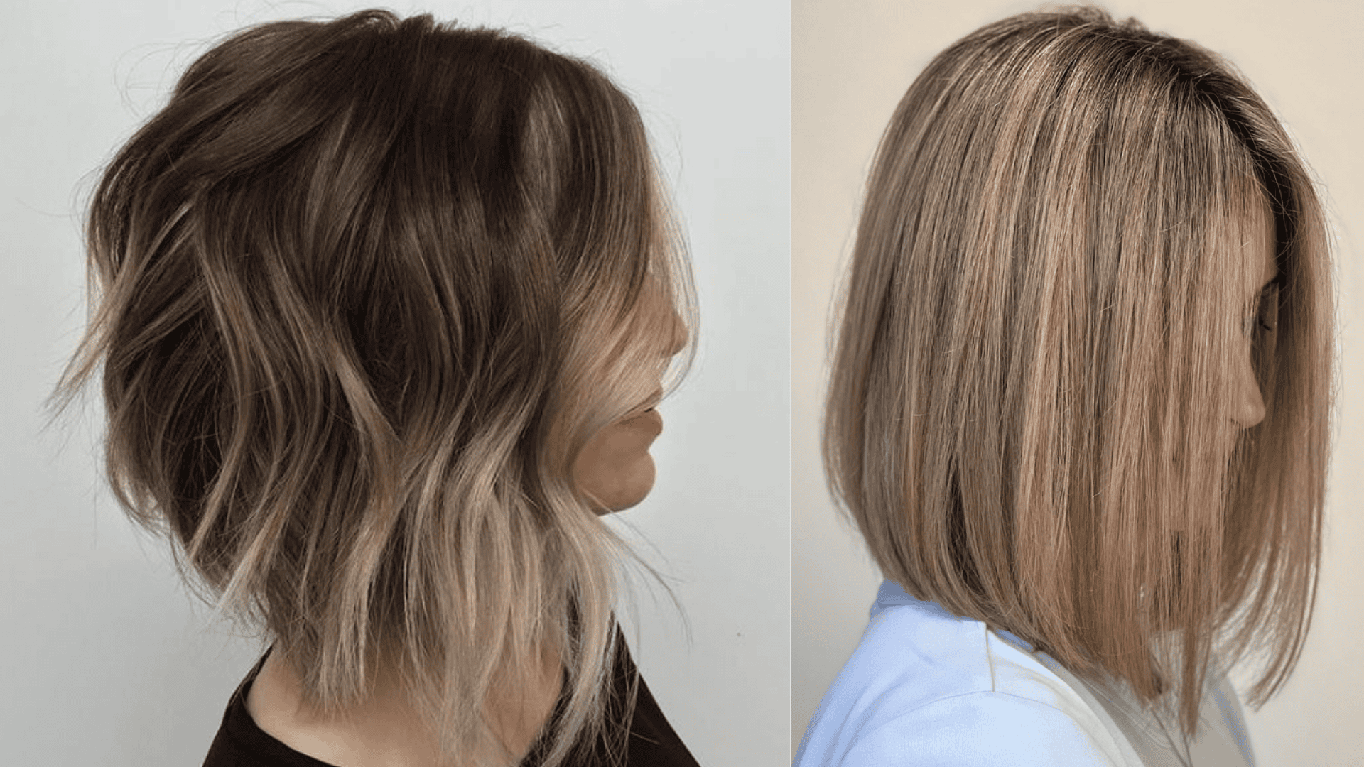 angled bob with soft layers