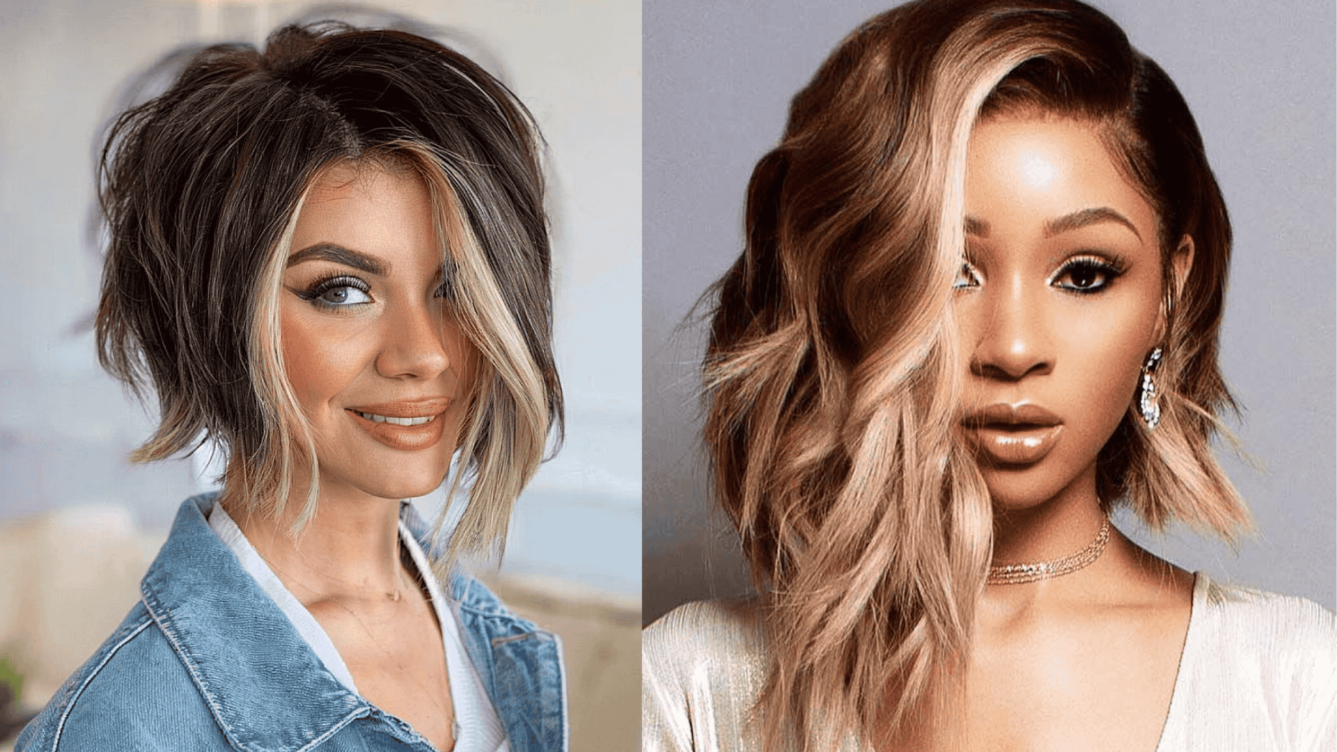 asymmetrical layered bob