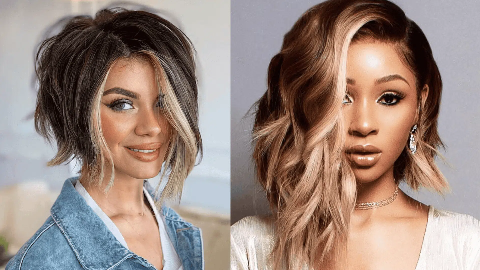 asymmetrical layered bob