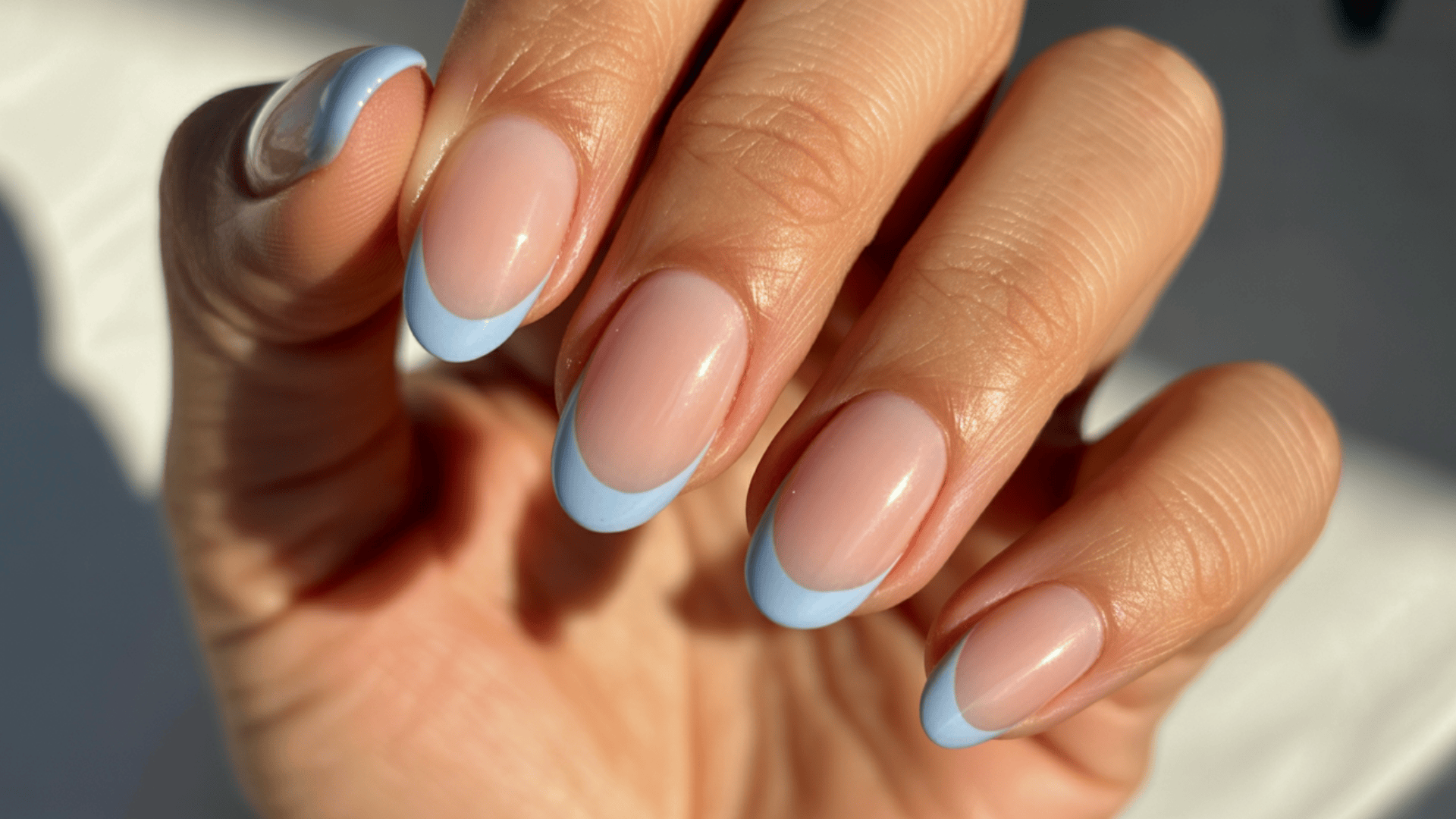 baby blue french tips