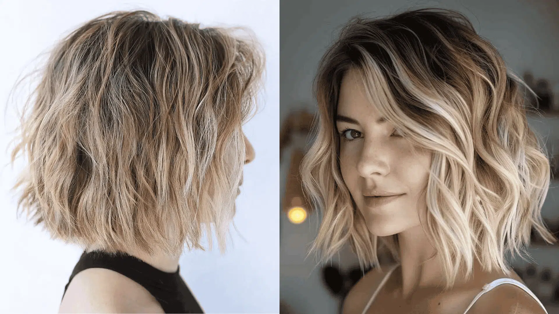 beachy layered bob