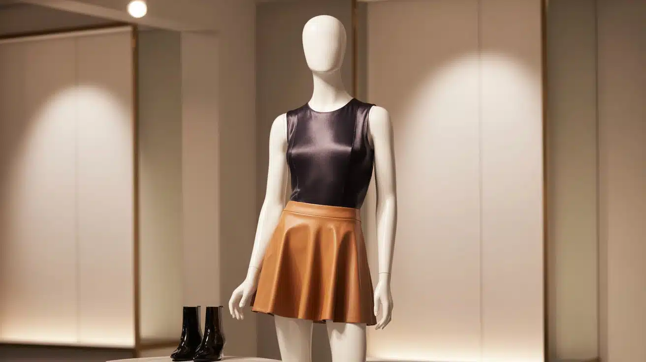 body suit and mini skirt