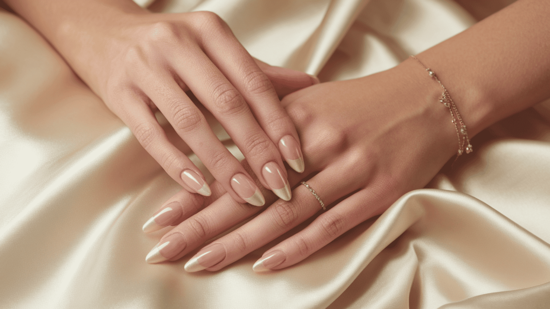 champagne french tip