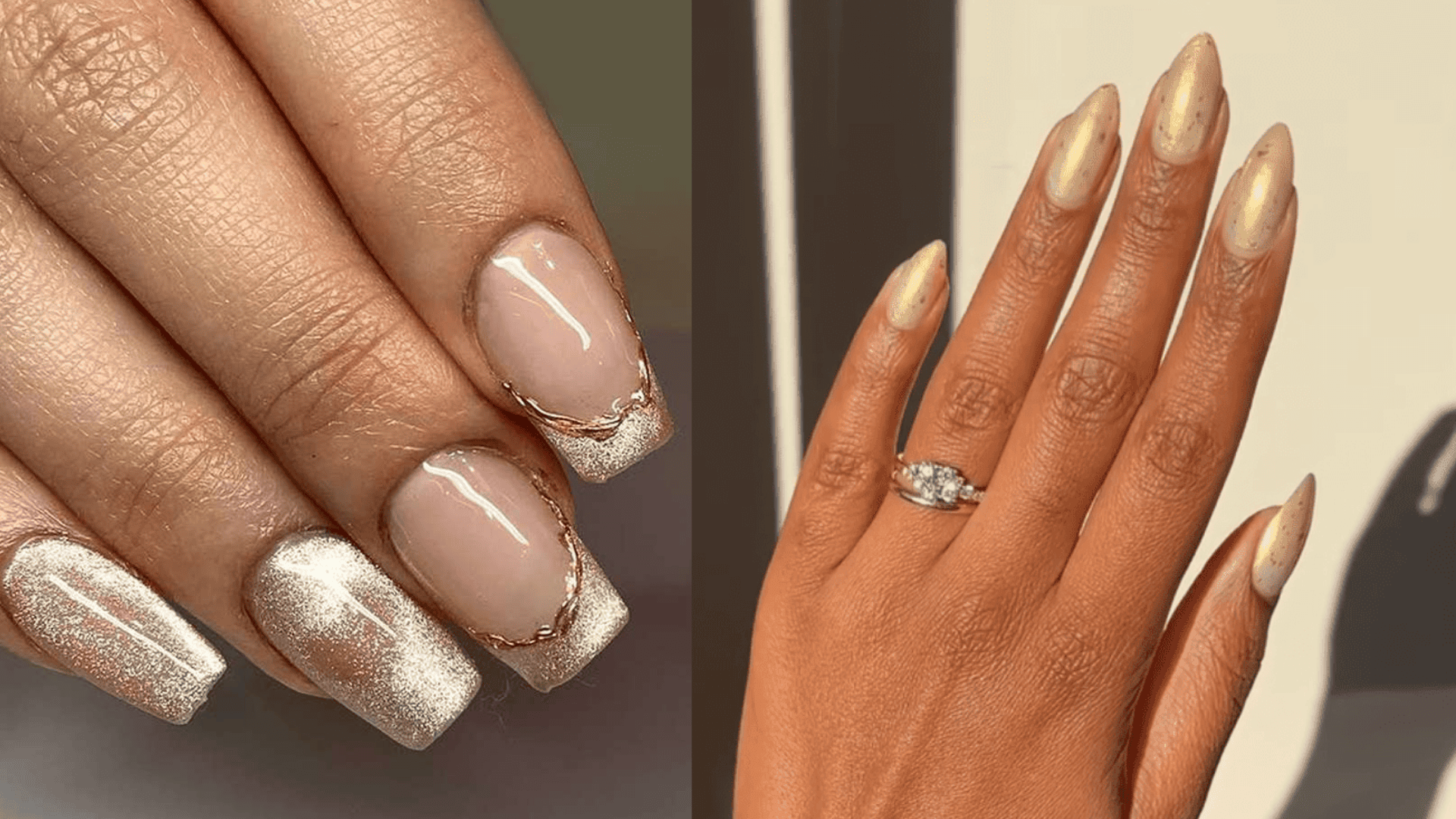 champagne or pearl shimmer