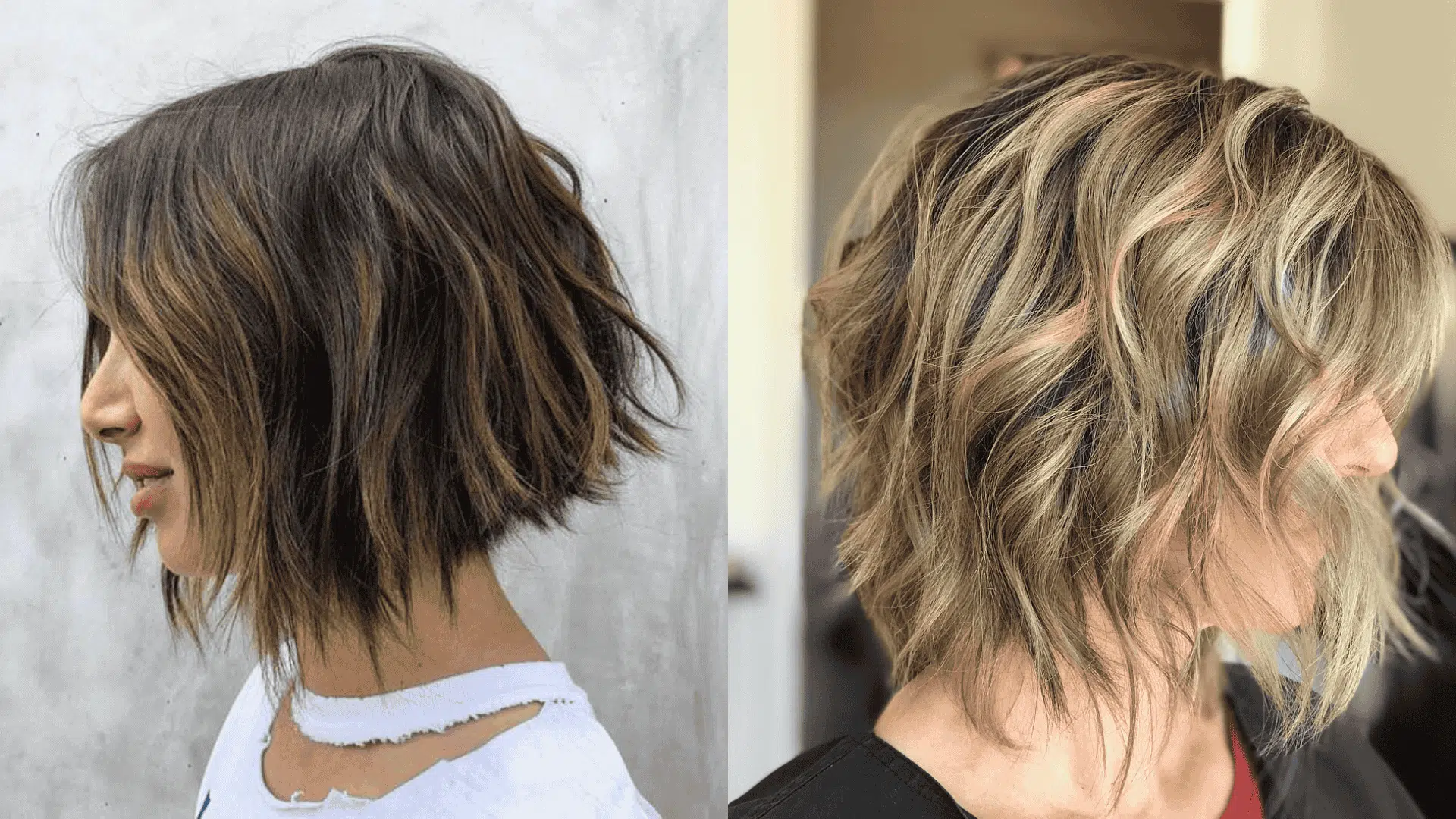 choppy layered bob