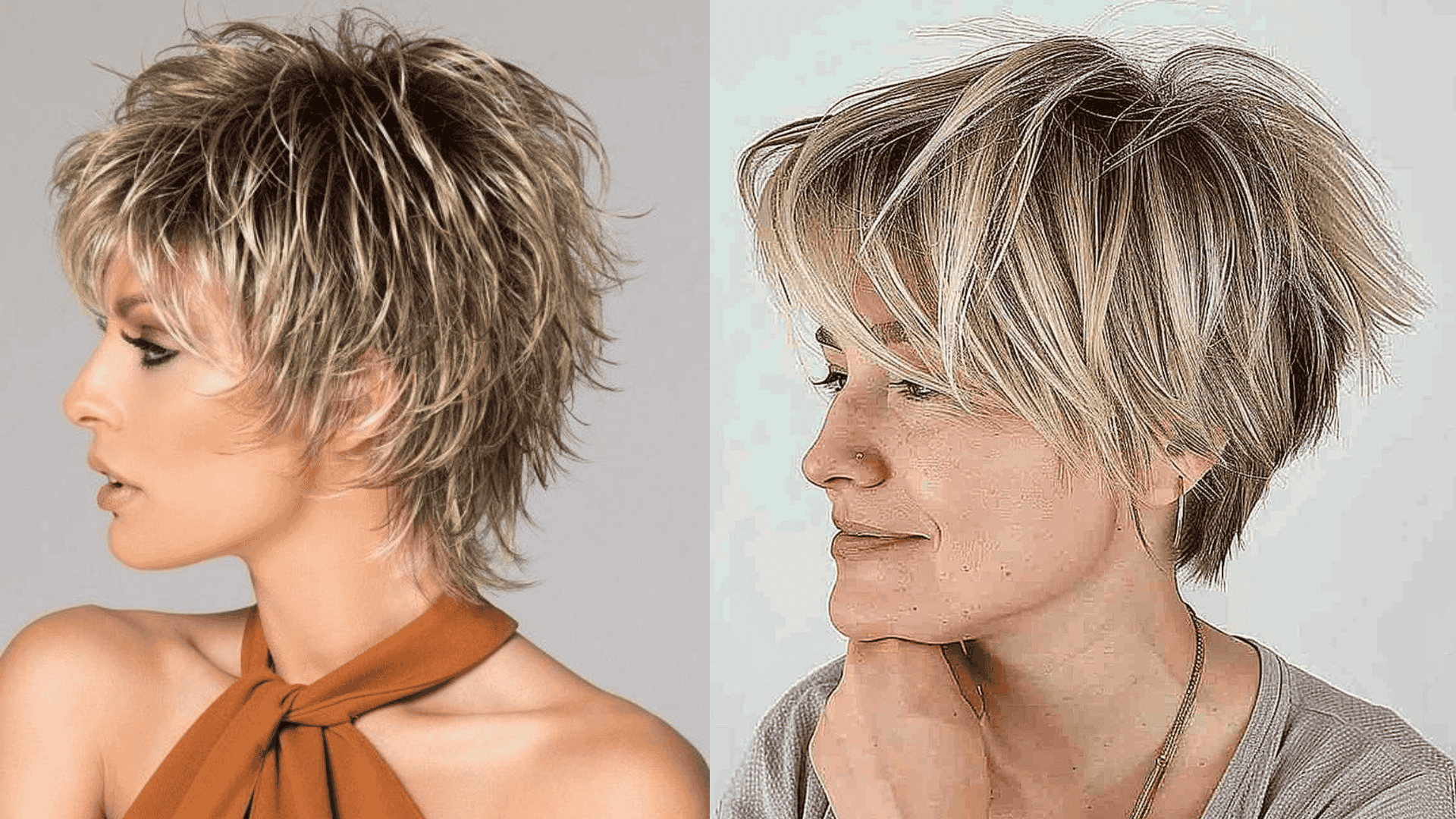 classic pixie with choppy layers