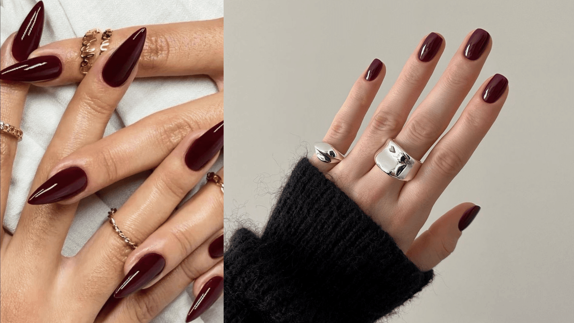 dark cherry or burgundy bridal