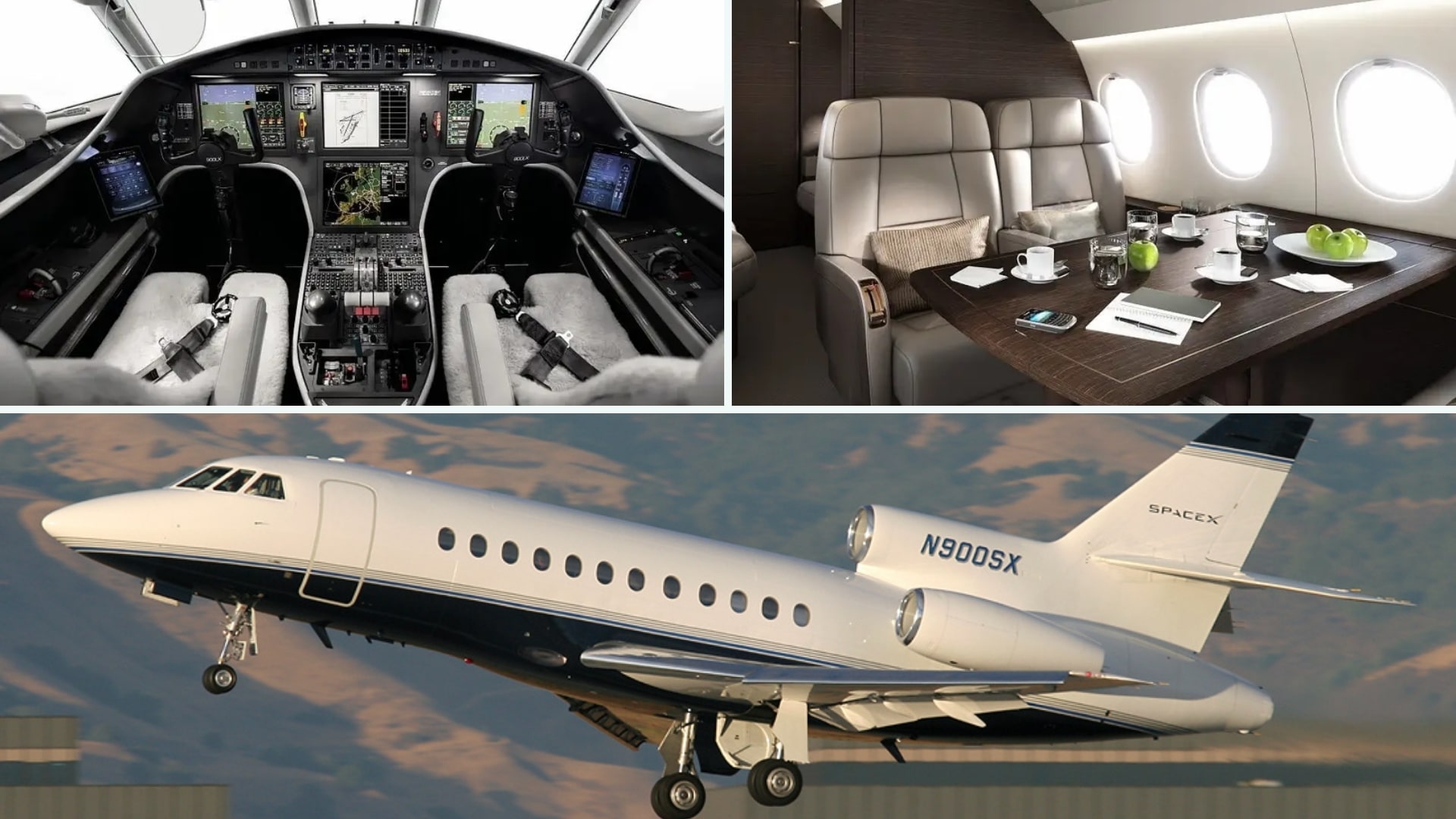 elon musk falcon jet