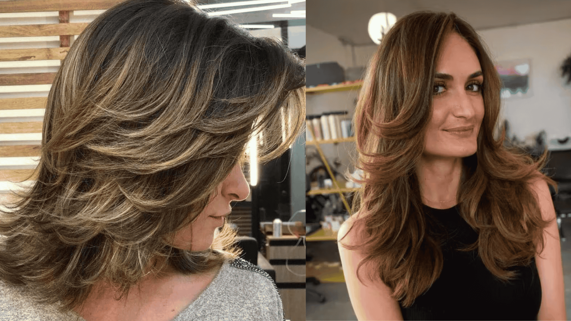 feathered layers for fine hair