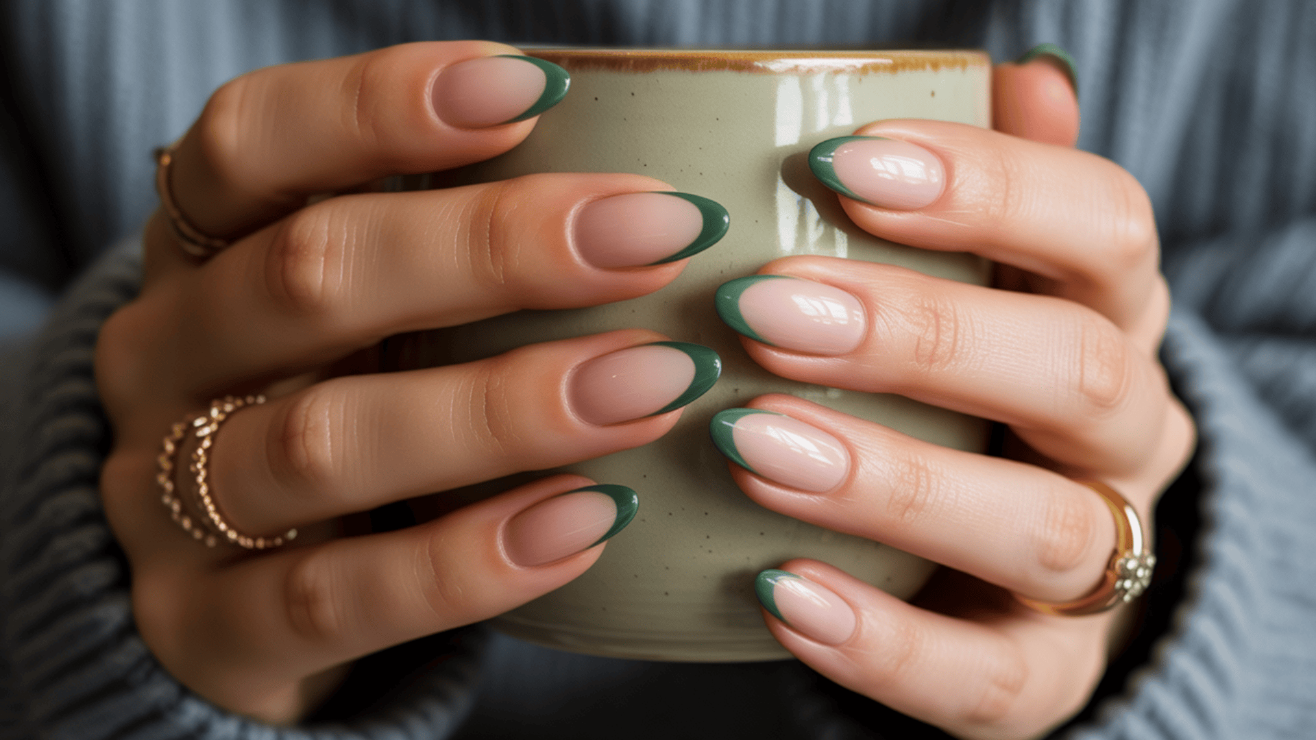 forest green french tip