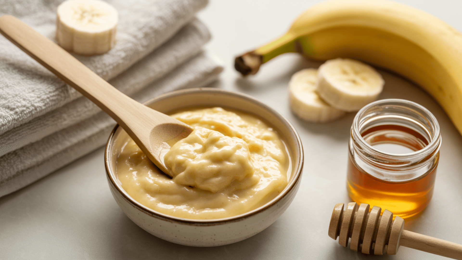 honey and banana hydrating mask