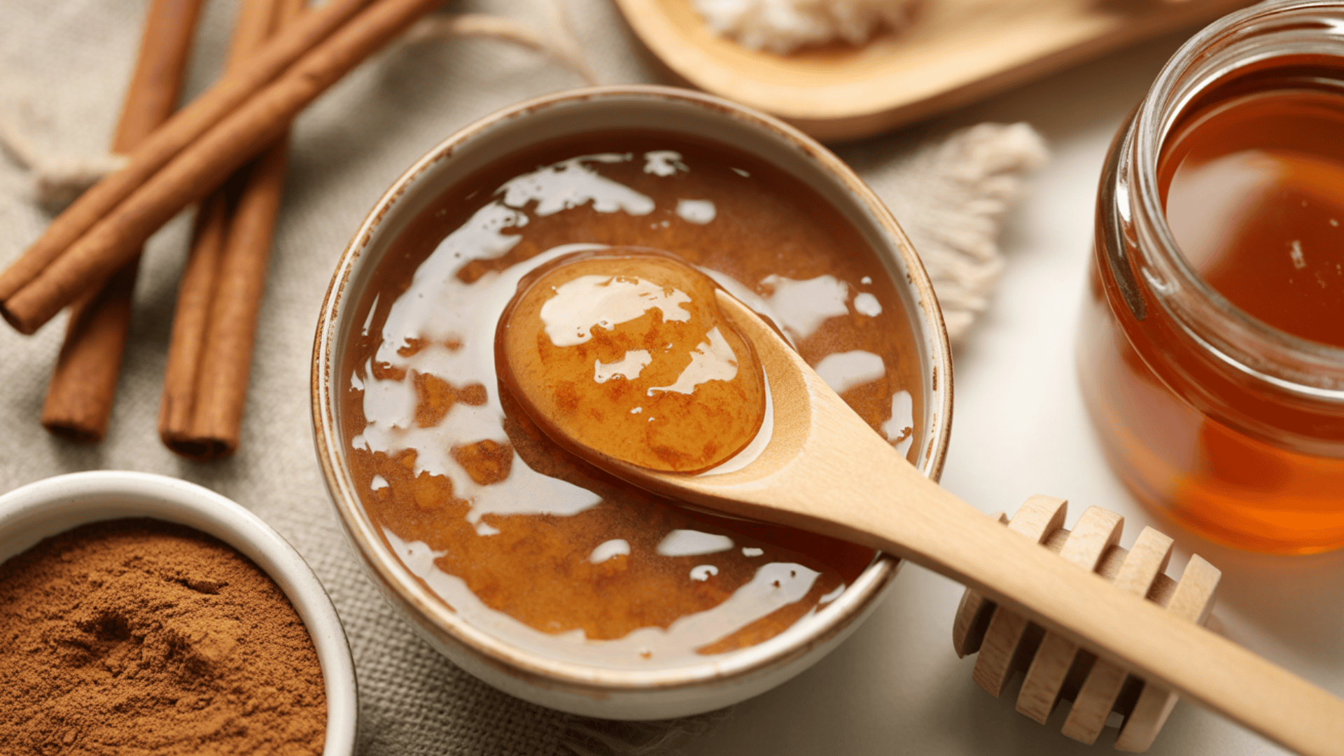 honey and cinnamon peel mask for acne