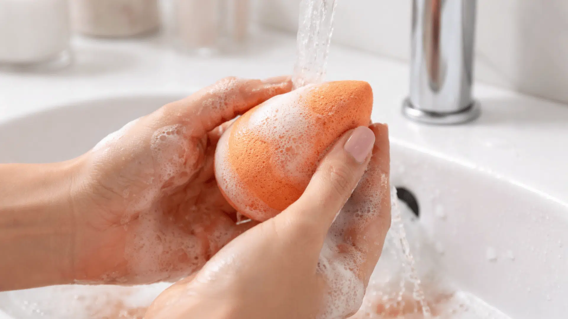how to clean makeup sponges