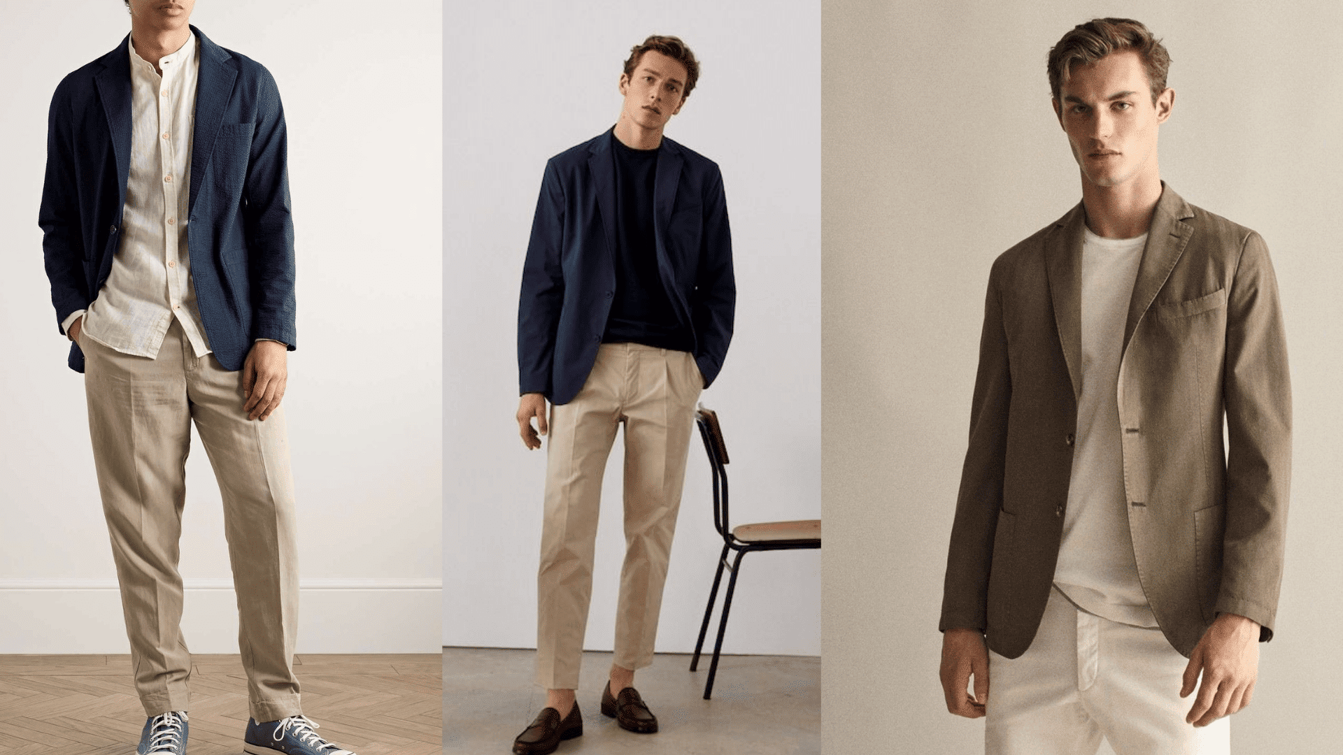 lightweight blazer over a breathable tee