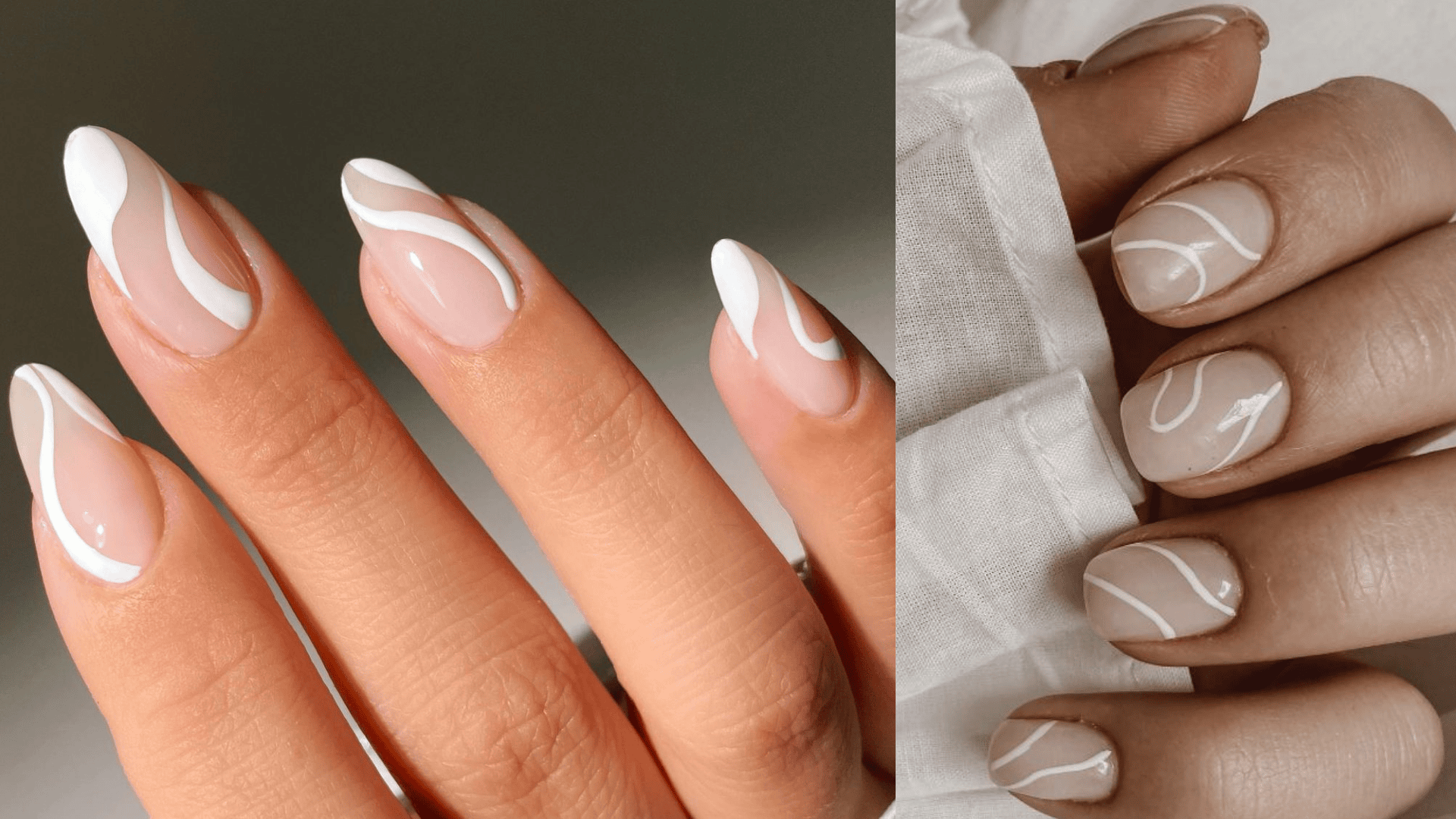 minimal line art on a milky base