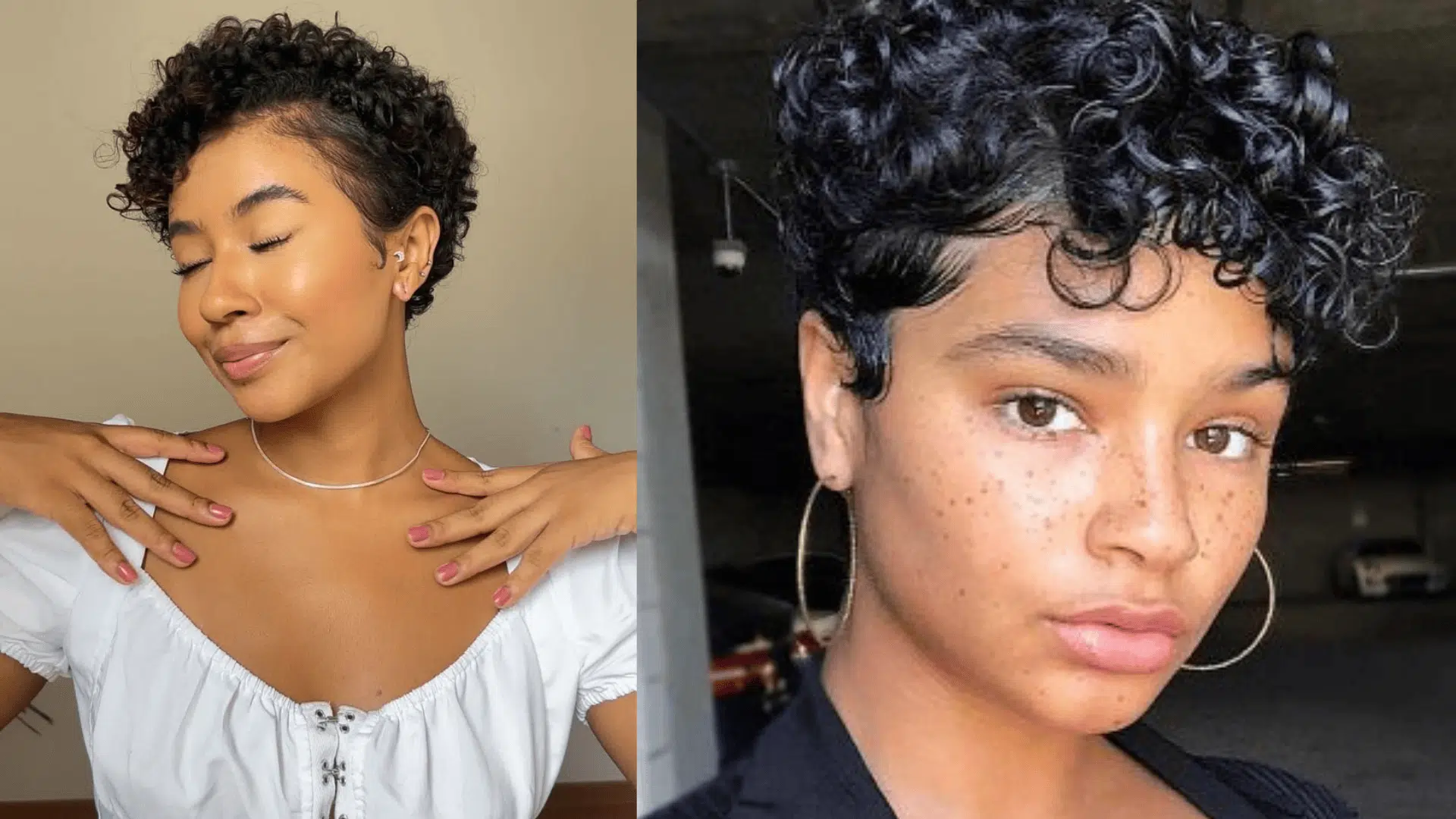 natural curly pixie