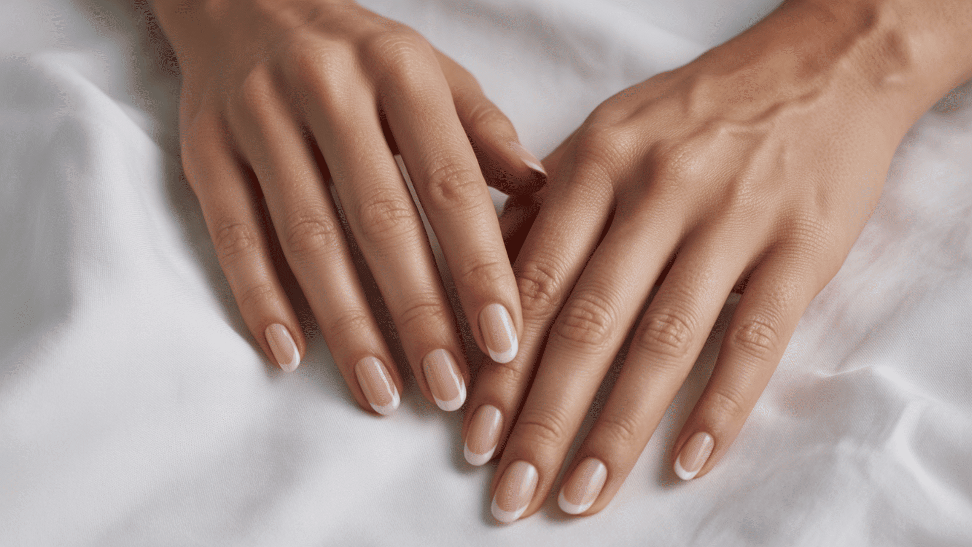 nude pink french tip