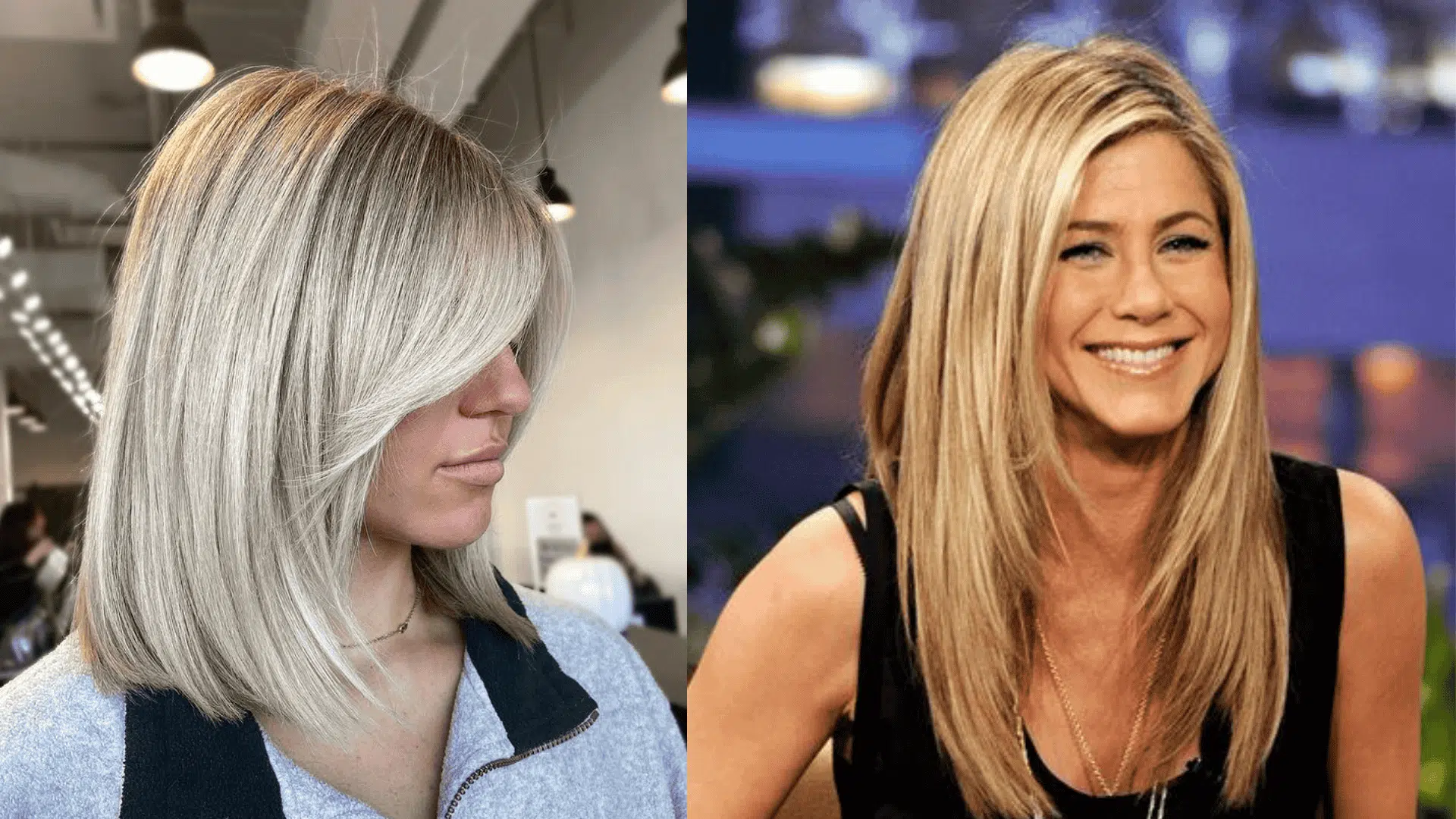 one length with face framing