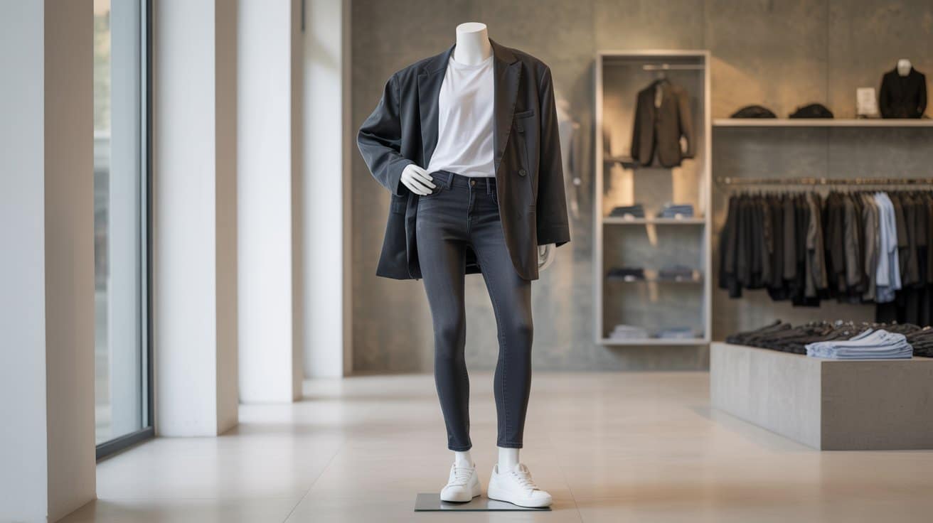 oversized blazer plain white tee