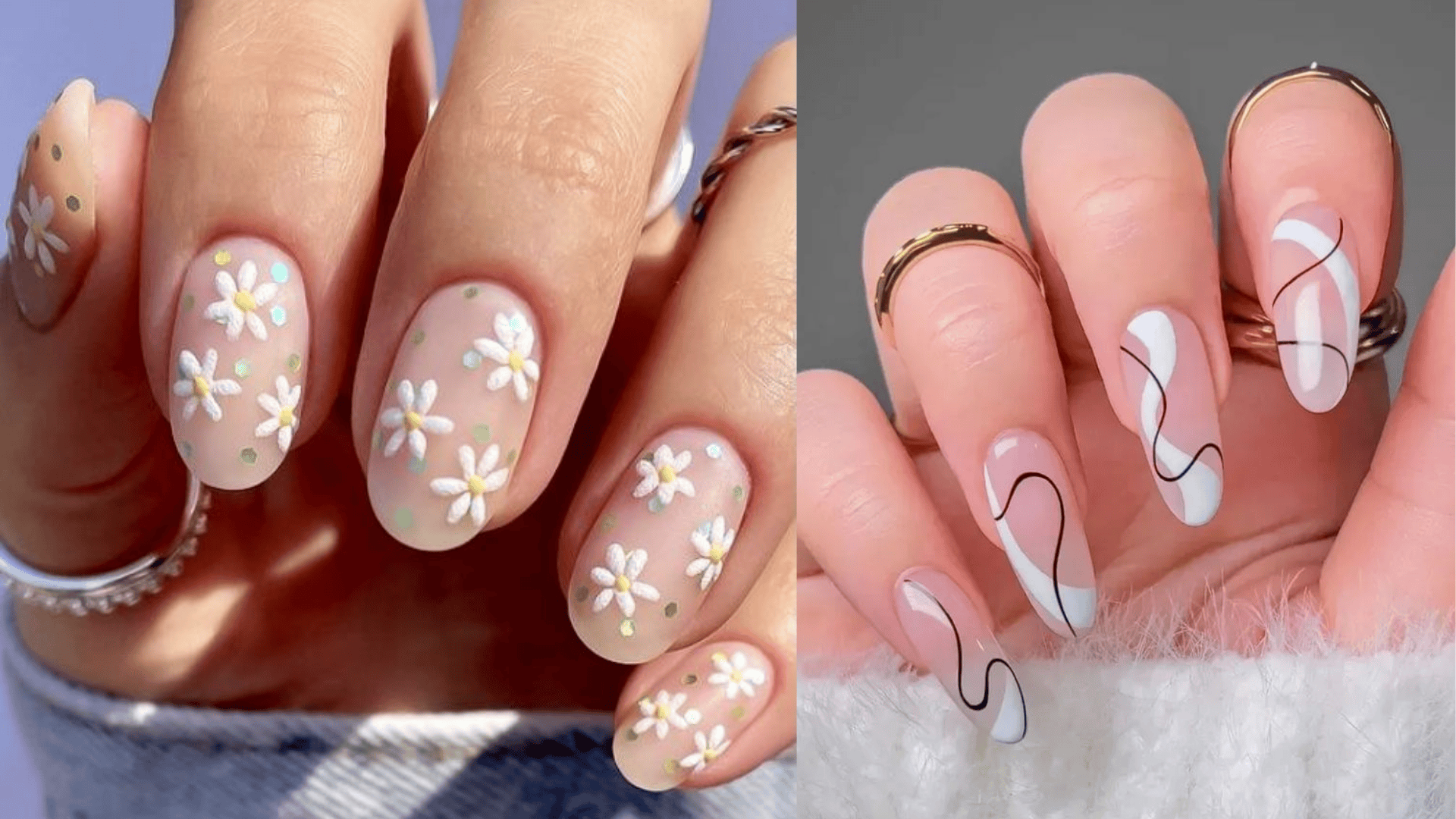 pearlised negative space