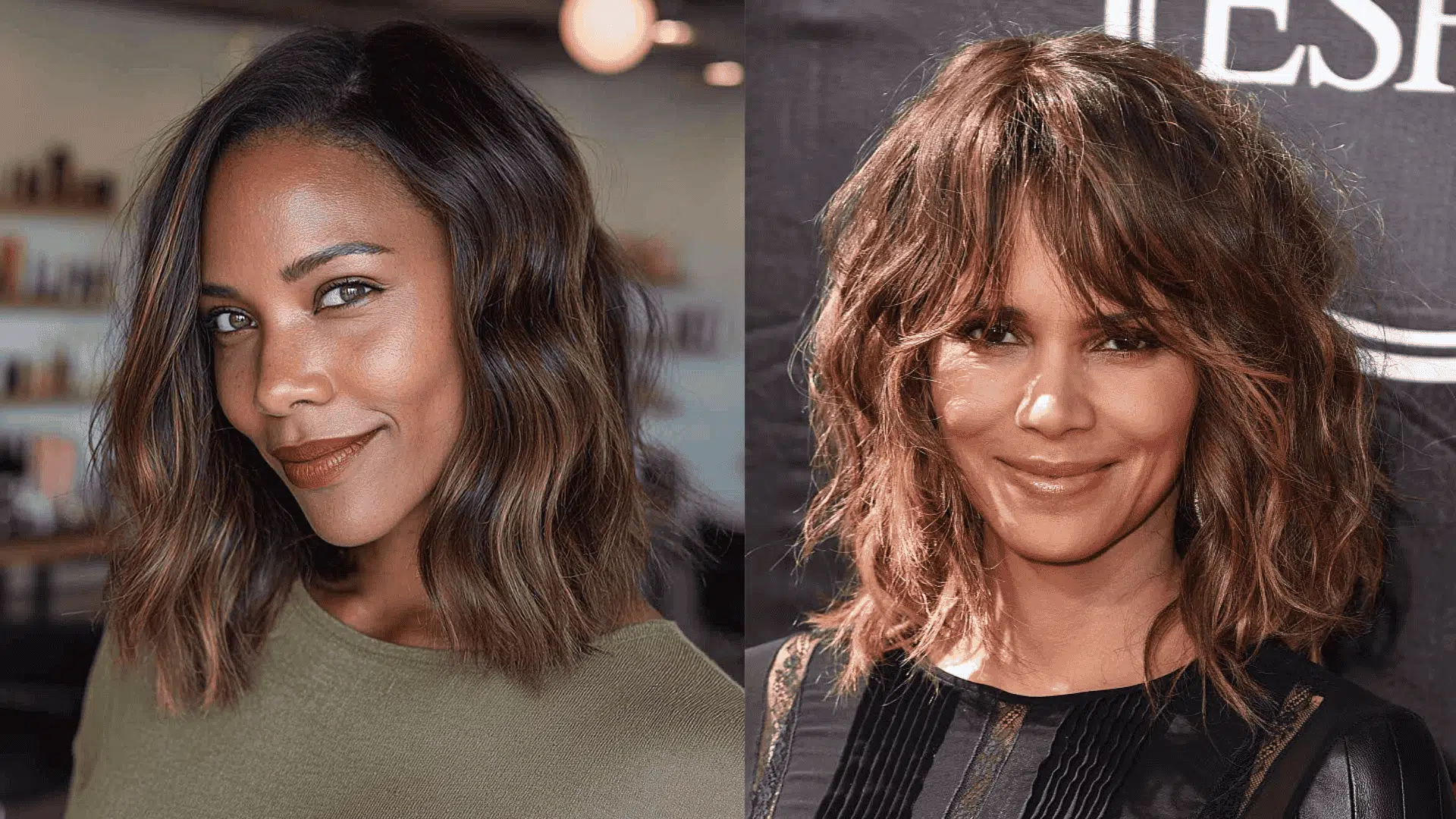 shoulder length waves