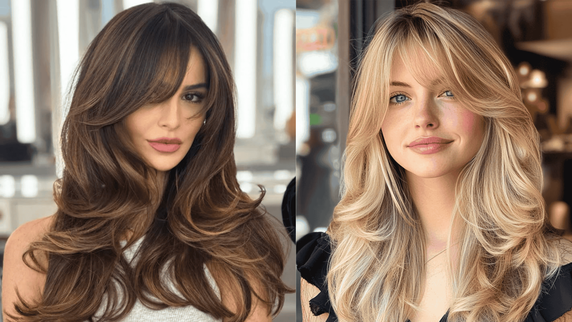 side swept layered cut