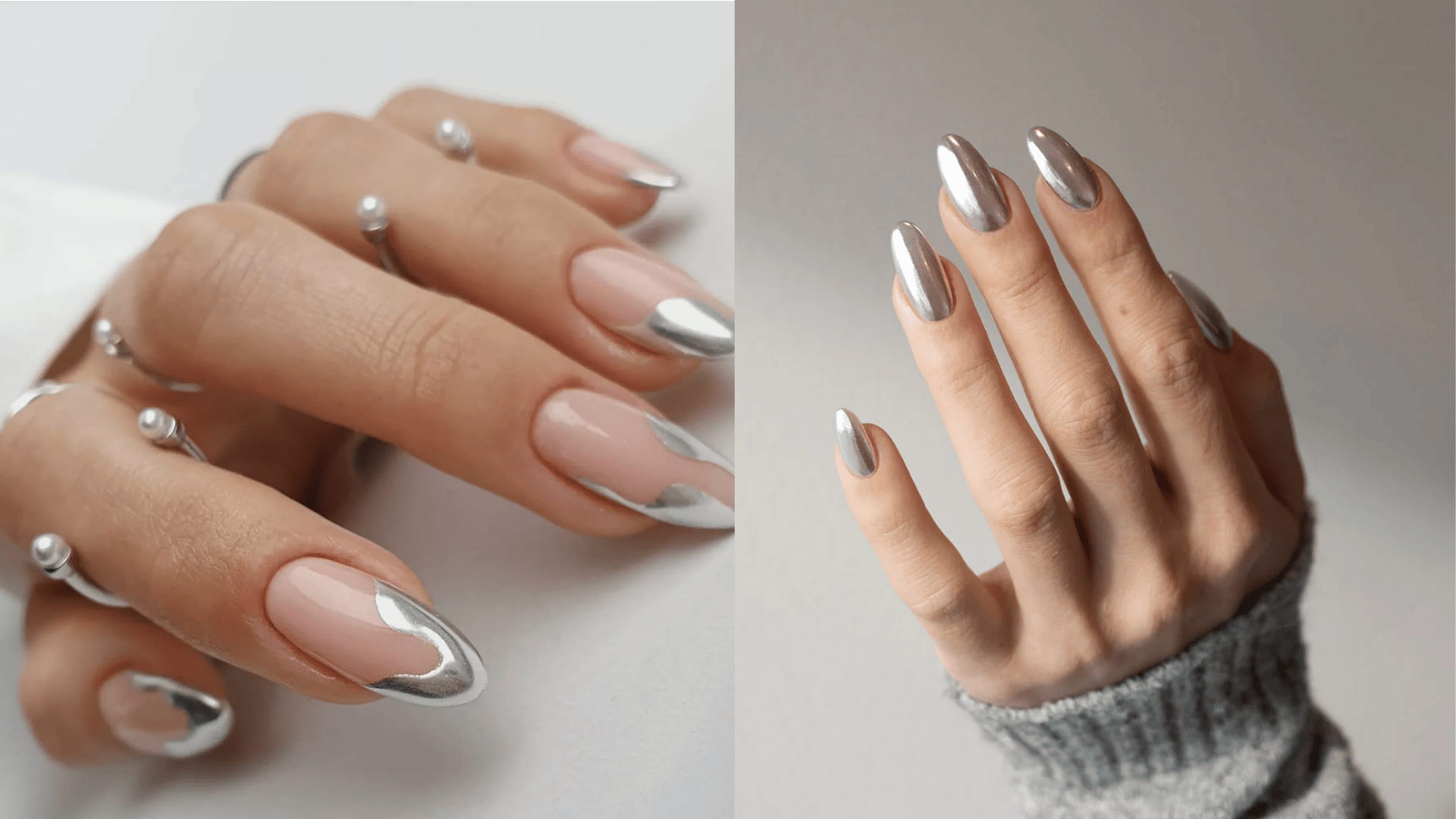 silver chrome or icy highlights