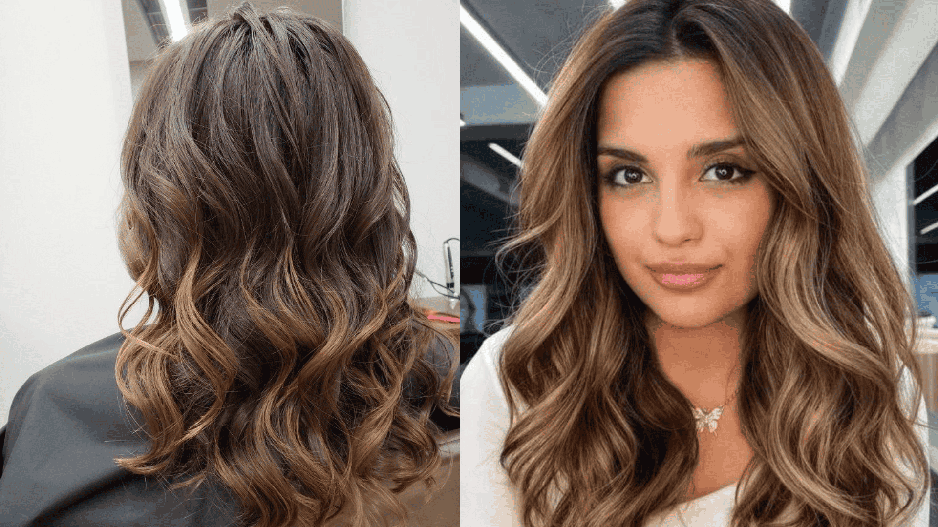 soft curls at shoulder length