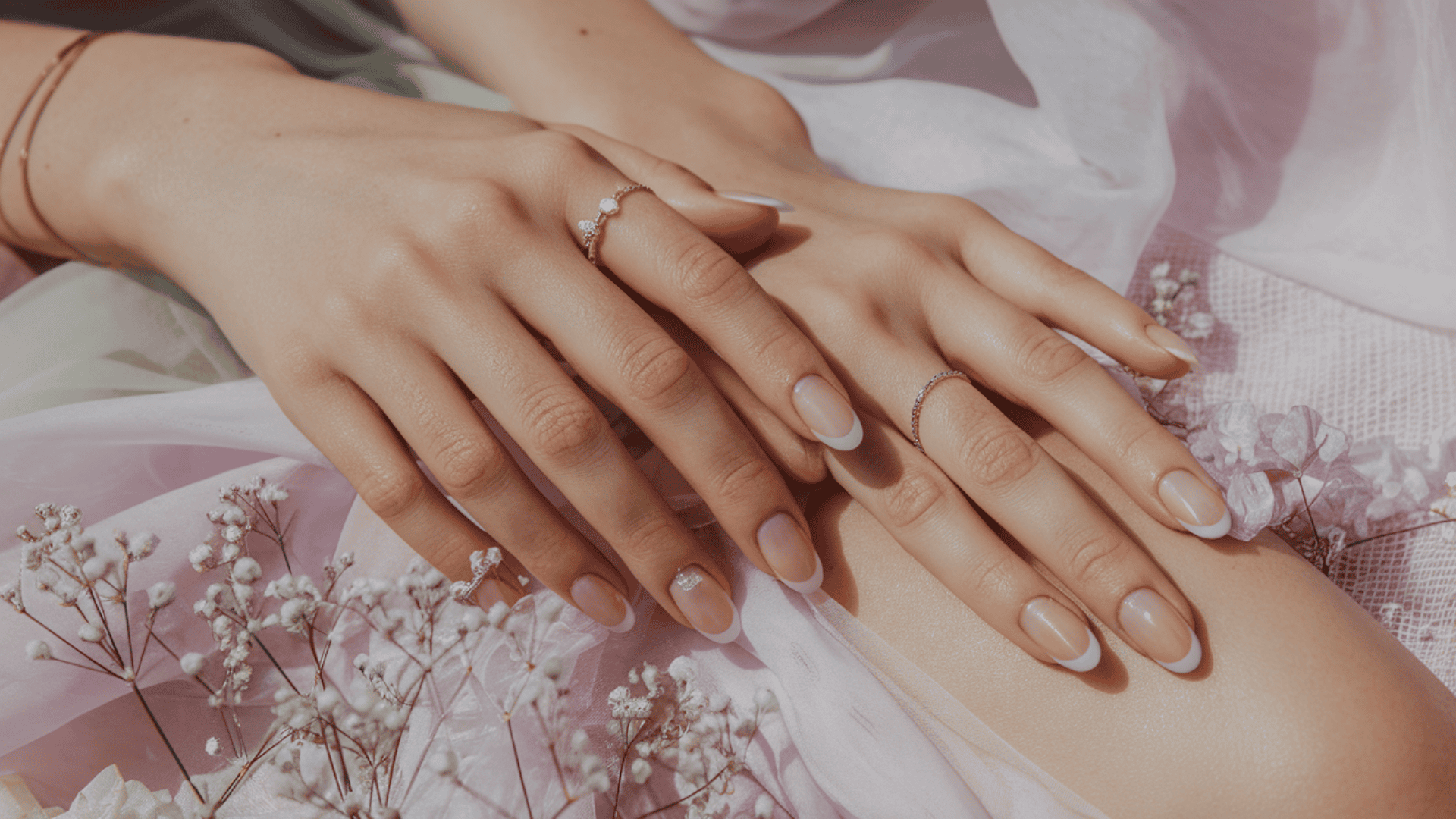 soft lilac french tip