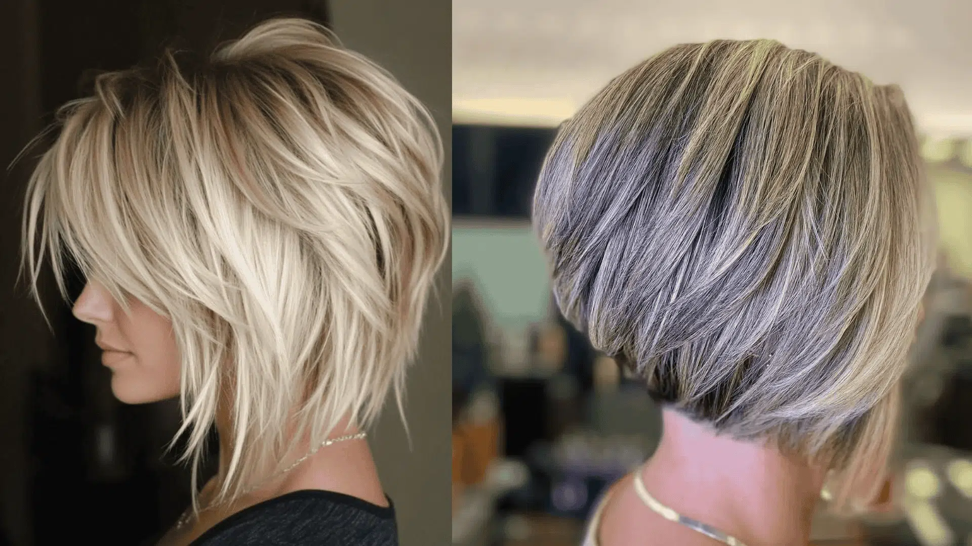 stacked bob with volume