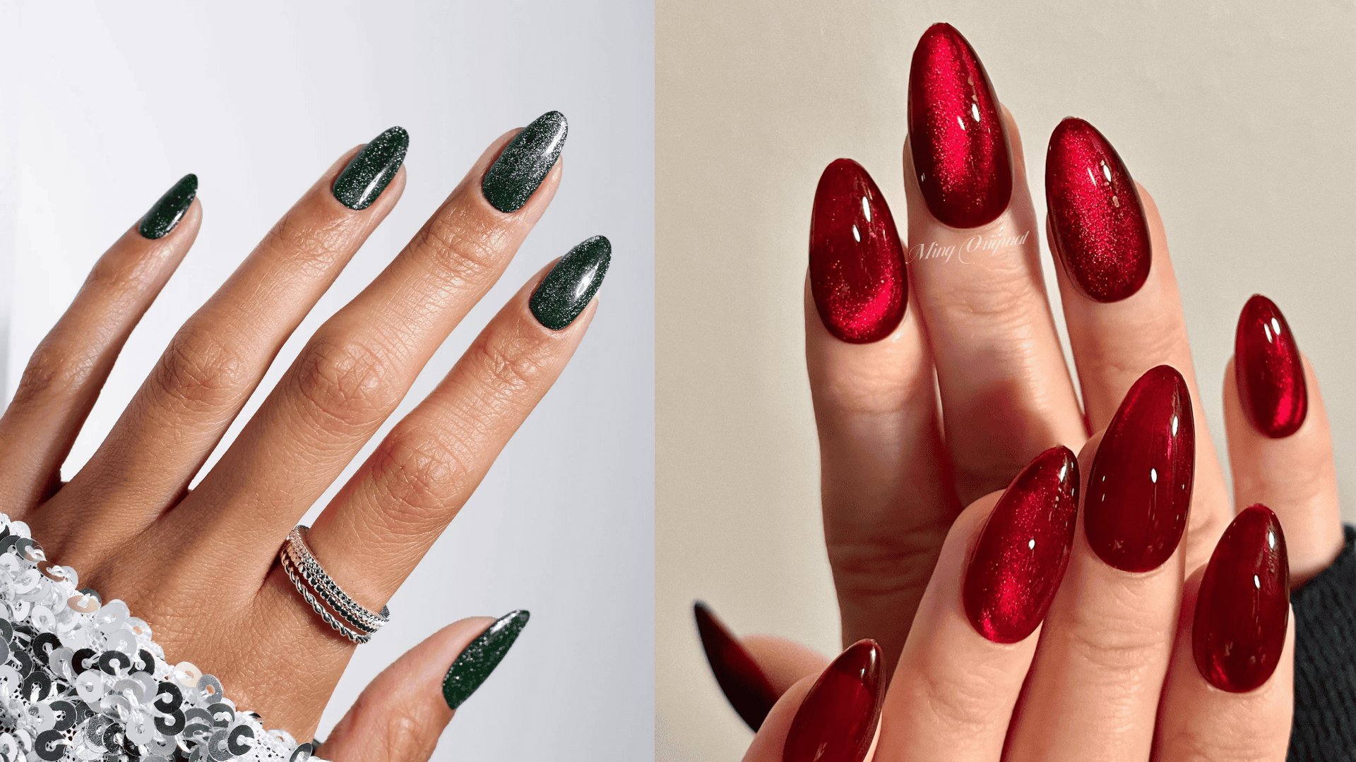 velvet nails in a jewel tone