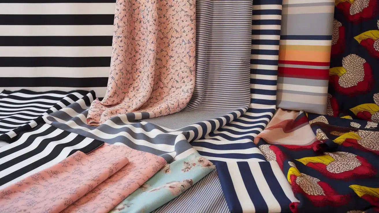 a variety of fabrics
